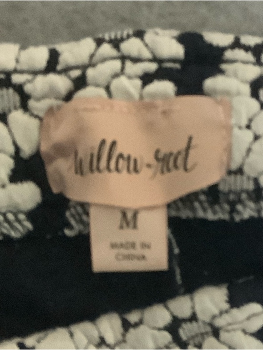 Willow Tree Black and White Floral Skirt - Picture 2 of 9